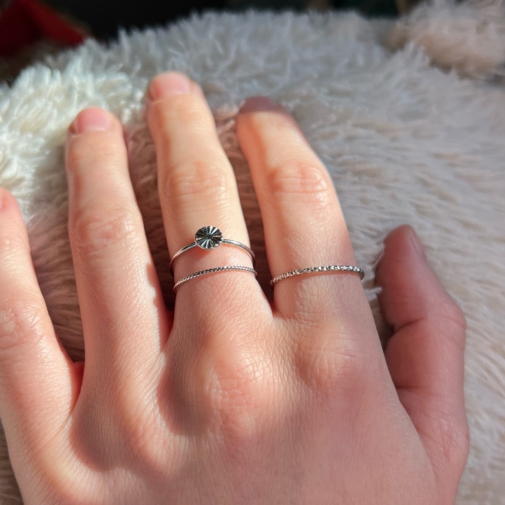 Set Of 3 Dainty Minimalist Rings